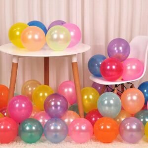 10 Metallic Balloons